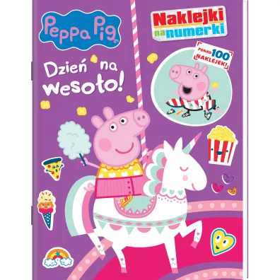 Peppa Pig. Naklejki na numerki. Dzie� na weso�o