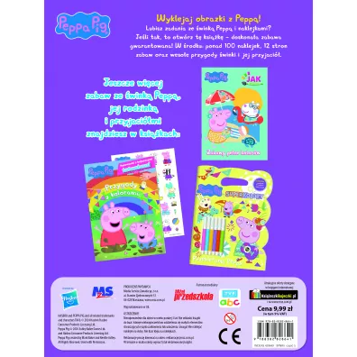 Peppa Pig. Naklejki na numerki. Dzie� na weso�o
