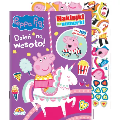 Peppa Pig. Naklejki na numerki. Dzie� na weso�o