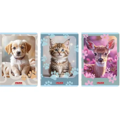 Herlitz Zeszyt A4 32 k. kratka z marginesem Standard Animals