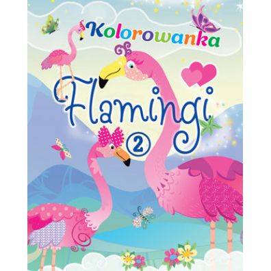 Flamingi. Kolorowanka 2