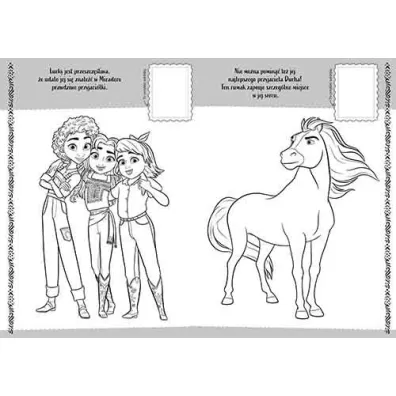 Spirit Mustang z Dzikiej Doliny. Koloruj i naklejaj