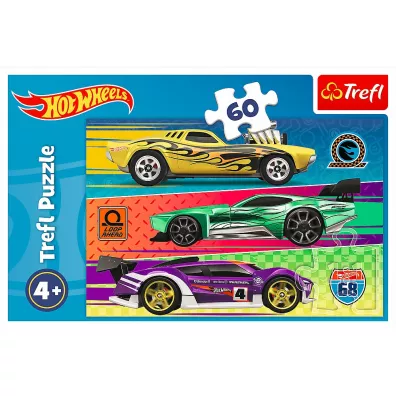 Puzzle 60 el. Wy�cig Hot Wheels Trefl