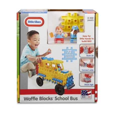Little tikes Klocki wafle Autobus szkolny 72el w pud.  p2 644467