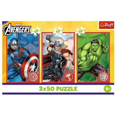 Puzzle 3x50 el. Tw�j bohater Trefl