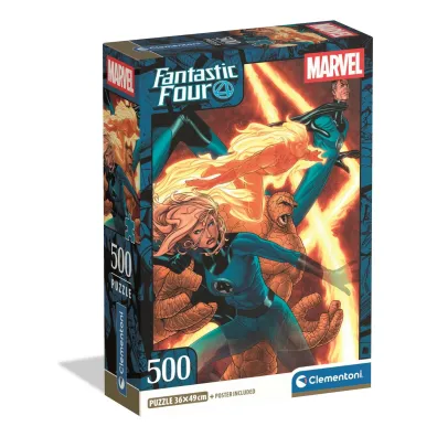 Puzzle 500 el. Compact Fantastic Four Clementoni