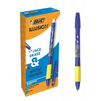 Bic D�ugopis wymazywalny Illusion niebieski 12 szt.