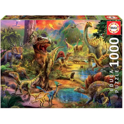 Puzzle 1000 el. Kraina dinozaurw Educa