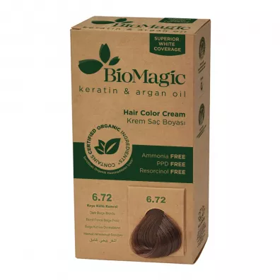 Biomagic Farba do w�os�w ciemny be�owy blond (6.72) 250 g