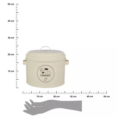 Esschert Design Kompostownik kuchenny z filtrem wglowym 6.3 l