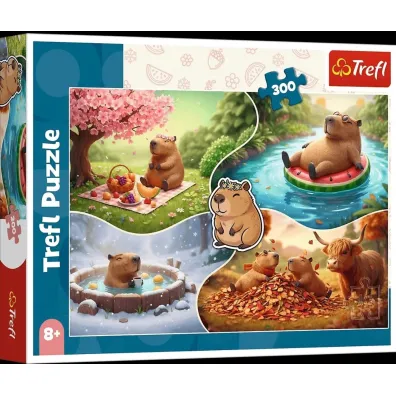 Puzzle 300el Cztery pory roku z Kapibar� TREFL 23052 TR
