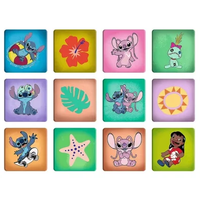 Puzzle + Memos 2w1 (24+30+48 el.) Weso�y dzie� Lilo&Stitch Trefl