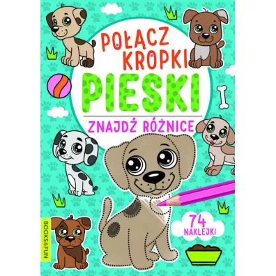 Pocz kropki, znajd rnice. Pieski