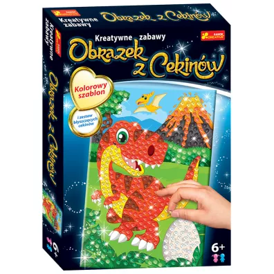 Ranok-Creative Obrazek z cekinw. Dinozaur Trex