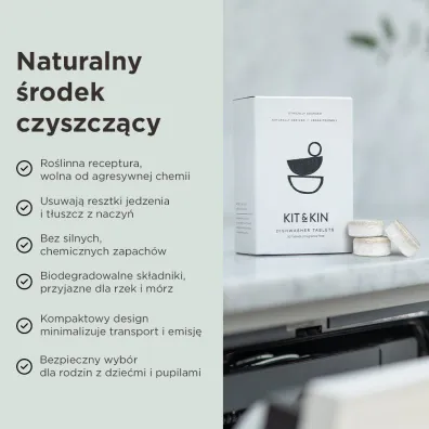 Kit and Kin Naturalne Tabletki do zmywarki 30 szt.