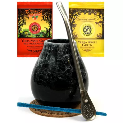 Mate Green Zestaw startowy Yerba Mate Bombilla Matero 2 x 50 g