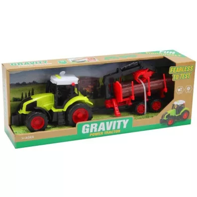 Traktor z przyczep i dwikiem Trifox