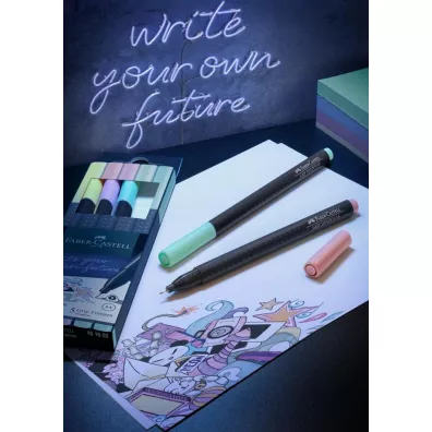 Faber-Castell Cienkopisy Grip pastelowe 5 szt.