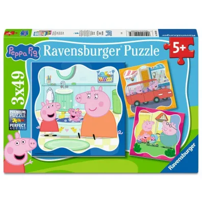 Puzzle 3x49 Peppa Pig Ravensburger