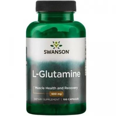 Swanson L-glutamina 500 mg Suplement diety 100 kaps.
