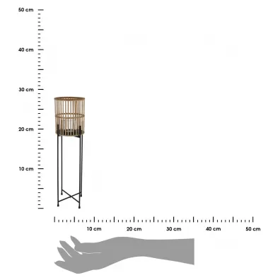 ProGarden Lampion bambusowy na stojaku 92 cm