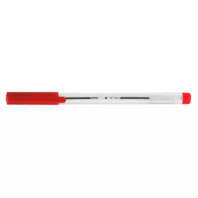 MemoBe D�ugopis biurowy przezroczysty 1 mm czerwony