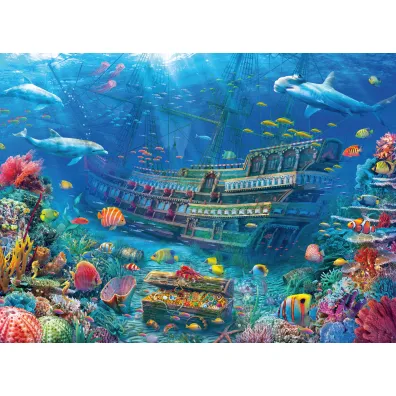 Puzzle 200 el. XXL Zatopiony statek Ravensburger