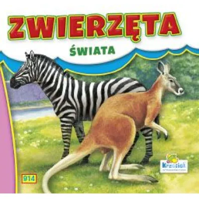 Zwierz�ta �wiata - Zebra i kangur. Ksi��eczka harmonijka