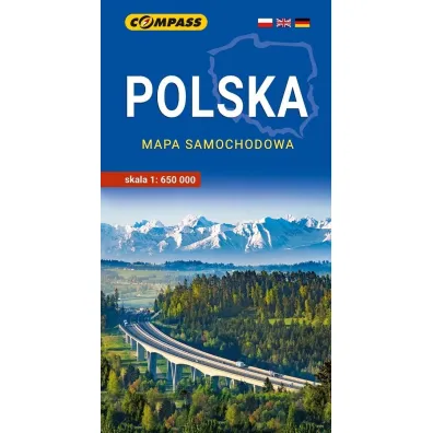 Polska mapa samochodowa 1:650 000