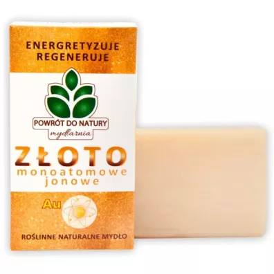Mydlarnia Powr�t do Natury Ro�linne myd�o ze z�otem monojonowym (100% naturalne) 100 g