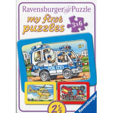 Puzzle 3x6 el. Suby ratunkowe 061150 Ravensburger