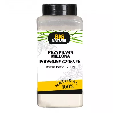 Big Nature Przyprawa podw�jny czosnek bez soli i chemii 200 g