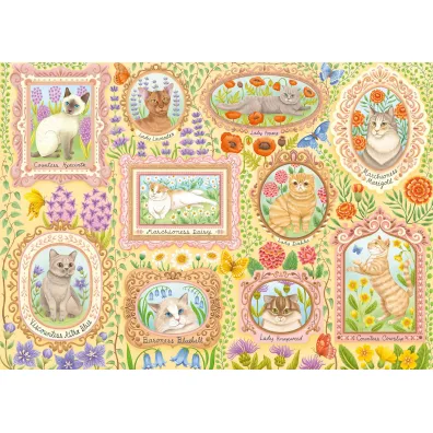 Puzzle 1000 el. PQ Portrety kociej socjety Schmidt