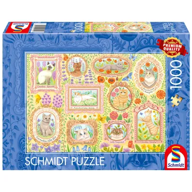 Puzzle 1000 el. PQ Portrety kociej socjety Schmidt
