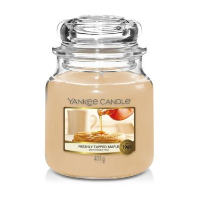 Yankee Candle wieca zapachowa redni sj Freshly Tapped Maple 411 g