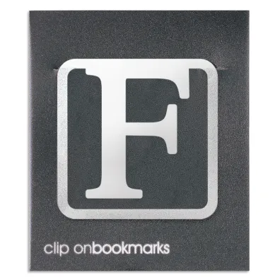 If Metalowa zak�adka - Litera F Clip-on