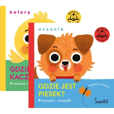 Pakiet Przesu� i znajd�: Gdzie jest kaczuszka? Kolory, Gdzie jest piesek? Uczucia