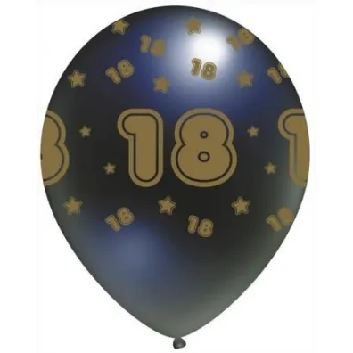 GoParty Balon nadruk "Black gold"