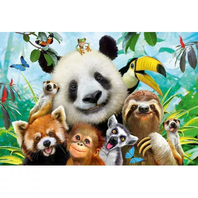 Puzzle 200 el. Wesoe zwierzaki Schmidt