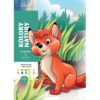 Art therapy. Kolorowanka antystresowa. Disney. Kolory natury. Zagadkowe rysunki - William Bal