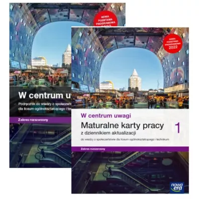 Pakiet W centrum uwagi 1. Podr�cznik z maturalnymi kartami pracy z dziennkiem aktualizacji do wiedzy o spo�ecze�stwie dla liceum og�lnokszta�c�cego i technikum. Zakres rozszerzony - Lucyna Czechowska, S�awomir Drelich