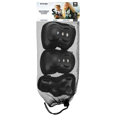 Spokey Zestaw ochraniaczy Shield r. M czarny
