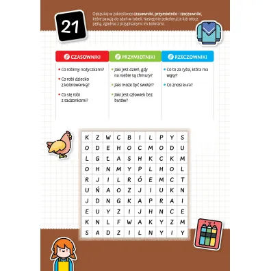 Fantastyczne zakre�lanki gramatyczne zbi�r zada� rozwijaj�cych koncentracj� i wiedz� o cz�ciach mowy dla dzieci