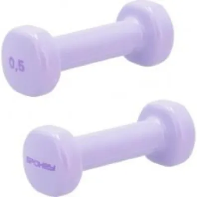Spokey Zestaw hantli winylowych 2x0,5kg Shape fiolet