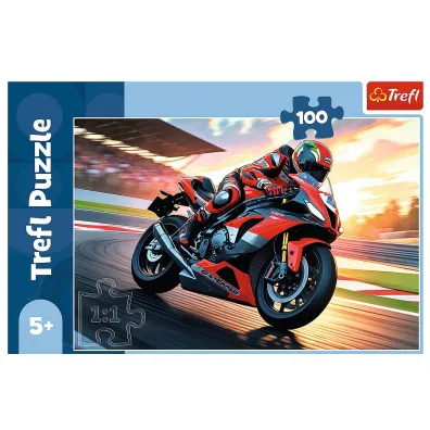 Puzzle 100 el. Szybki motocykl Trefl