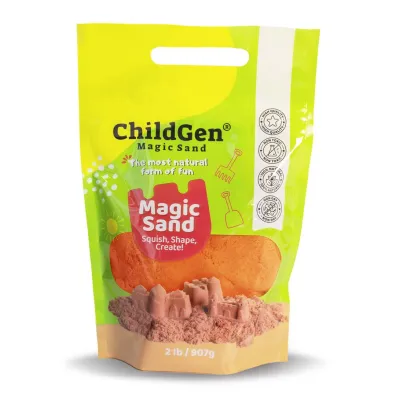 Piasek do formowania naturalny pomara�czowy 907g ChildGen