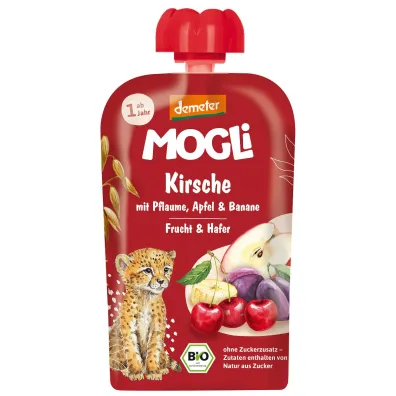 Mogli Mus jab�ko - �liwka - banan - wi�nia - owies od 1 roku demeter 100 g Bio