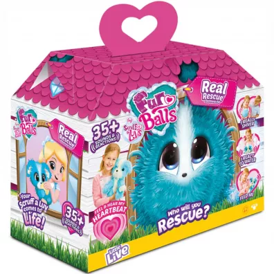 Maskotka interaktywna Fur Balls. My real rescuer Blue Tm Toys