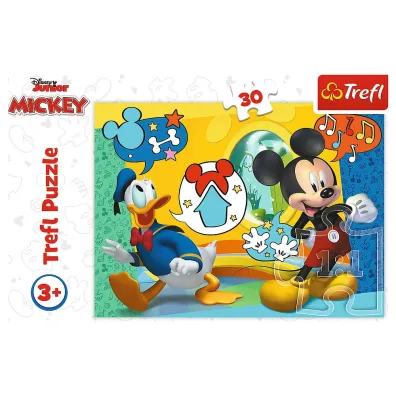 Puzzle 30 el. Myszka Miki i Weso�y Domek Trefl