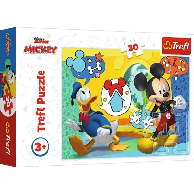 Puzzle 30 el. Myszka Miki i Weso�y Domek Trefl
